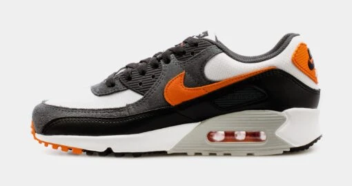 Nike Air Max 90 Mens Running Shoes (Grey/Orange) -Nike 00a71bb6292e64a851a0dba0c0d0d516