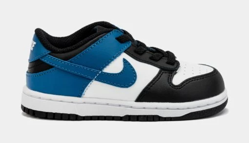 Nike Dunk Low Infant Toddler Lifestyle Shoes (Black/Blue) -Nike 02c7386537d2f1af4aa2363ea9885a01