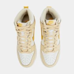 Nike Dunk High Pure Vanilla Womens Lifestyle Shoes (White/Yellow) -Nike 08cba374949e5bd78d249c964670a5f5