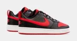 Nike Court Borough Low 2 Grade School Lifestyle Shoes (Black/Red) -Nike 08f677d21fe9c84541056369ea89c568