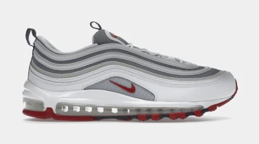 Nike Air Max 97 White Bullet Mens Lifestyle Shoes (White/Grey) -Nike 0a034dd428f044f03045f30c1f0f8ee6