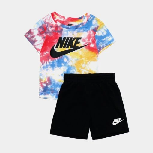 Nike NSW Tie Dye T-Shirt Short Set Toddler Set (Black/Multi) -Nike 0a59bf7a24d0bf96edbdb305f669bd1b 679588c9 cd4f 4057 be19 e5baea1af620