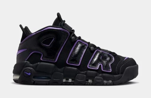 Nike Air More Uptempo Action Grape Mens Basketball Shoes (Black/Purple) -Nike 0be1b8bac9987f89d4ff8e507c698e9b