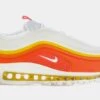 Nike Air Max 97 Athletic Club Mens Running Shoes (White/Orange) -Nike 0cdb038961299b2da1a7525bc79a0419