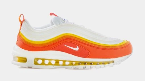 Nike Air Max 97 Athletic Club Mens Running Shoes (White/Orange) -Nike 0cdb038961299b2da1a7525bc79a0419