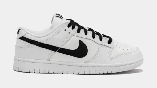 Nike Dunk Low White Black Mens Lifestyle Shoes (White/Black) -Nike 1261d6fac15cb97721ccb07c2210d2cb