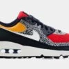 Nike Air Max 90 SE Womens Lifestyle Shoes (Black/Chile Red/Pollen Yellow) -Nike 1658a48fda5c74468c9aa46761e8c1aa