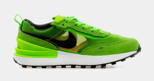 Nike Waffle One Preschool Running Shoe (Green/Black) -Nike 1761023e7224d7cf65a074e3058be8e8