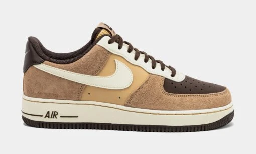 Nike Air Force 1 Low Hemp Coconut Milk Mens Basketball Shoes (Hemp/Coconut Milk/Baroque Brown) -Nike 18029355ba217134701a0722b0874a1b