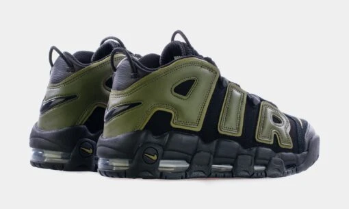 Nike Air More Uptempo Rough Green Mens Basketball Shoes (Black/Green) -Nike 191ae97a6752bc432c9030f7c96f6037