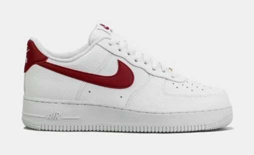 Nike Air Force 1 07 Mens Lifestyle Shoes (White/Red) -Nike 1c32aba3b6ba372de902a216d1f23d6c