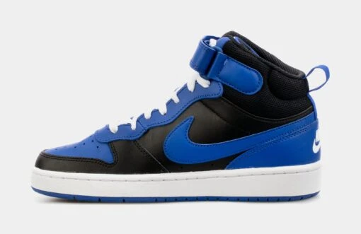 Nike Court Borough Mid 2 Grade School Lifestyle Shoes (Blue/Black) -Nike 211d9ea2f0ceedf3f28e57e4217b1852