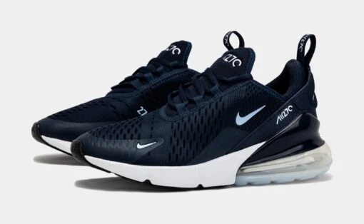 Nike Air Max 270 Obsidian Grade School Lifestyle Shoes (Blue) -Nike 21cebab98172f2bc9e1cdbeb5b493c3a