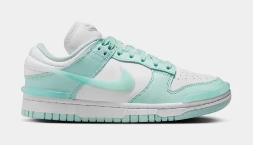 Nike Dunk Low Twist Jade Ice Womens Lifestyle Shoes (Jade Ice/White) -Nike 243b690165ac4ae9d504d0f8eb785046