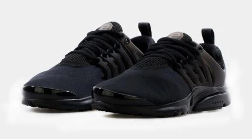 Nike Air Presto Grade School Running Shoes (Black) -Nike 285c5a5dd562c6fa11ac411b42430fa5