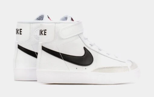 Nike Blazer Mid '77 Preschool Lifestyle Shoes (White/Black) -Nike 28aa1c46e7323d743e77c5d86d5583aa