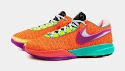 Nike LeBron 20 Total Orange Mens Basketball Shoes (Orange/Purple) -Nike 294f5da8e6686d78c55d9ba9e1dec86d