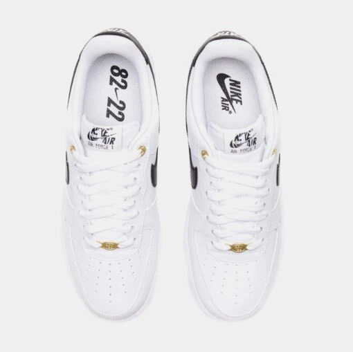 Nike Air Force 1 Low 40th Anniversary Mens Lifestyle Shoes (White/Black) -Nike 2a6c6da811e80c73bd24363e78e630ba