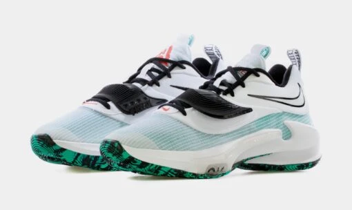 Nike Zoom Freak 3 Mens Basketball Shoe (White/Teal Green) -Nike 2bb1ee2144872d84fd060e03a08a4340 e553ae3b 96c5 4d54 98ba 2f61bb1819df