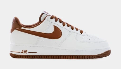 Nike Air Force 1 Low Pecan Mens Lifestyle Shoes (White/Brown) -Nike 2d6680c7706f2231a278f9056f618785