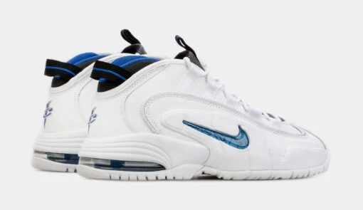 Nike Air Max Penny Mens Basketball Shoes (White/Blue) -Nike 2d94ede437f5140ffae84a58266cda8f