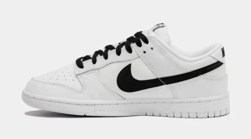 Nike Dunk Low White Black Mens Lifestyle Shoes (White/Black) -Nike 2f095edc9134606e1f9ae72e75e525a6