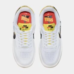 Nike Air Force 1 Shadow Smile Womens Lifestyle Shoes (White/Yellow) -Nike 3239cb52715097253a93c8776c780dc8