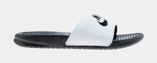 Nike Benassi Just Do It Slide Mens Sandals (White/Black) -Nike 32de7f1d2104f9da267663154462437a a40fa901 fa3f 4d53 bb1b 7ecd205cb522