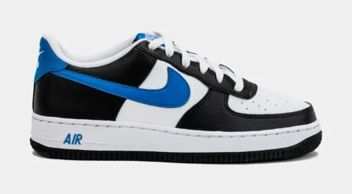 Nike Air Force 1 Low Grade School Lifestyle Shoes (Black/Blue) -Nike 3400292ea9f2d1ea80a8425e30ea4c2b