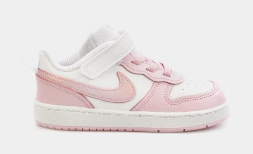 Nike Court Borough Low 2 Infant Toddler Lifestyle Shoes (White/Pink) -Nike 38f235f6e8ece8b6e4f3d71ad8b22011