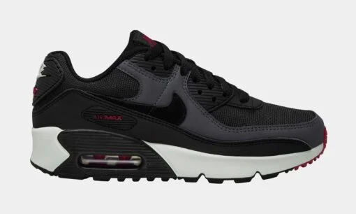 Nike Air Max 90 LTR Grade School Running Shoes (Black/White) -Nike 3bc74130ccf8b4bf04609811d5b23ee6