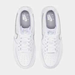 Nike Air Force 1 Grade School Lifestyle Shoes (White/Grey) -Nike 3bfc632868aab42a06aaf935328dd54d