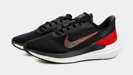 Nike Zoom Winflo Mens Running Shoes (Black/Red) -Nike 3ca87383ec4fe8fd53647c0aeac8edfe