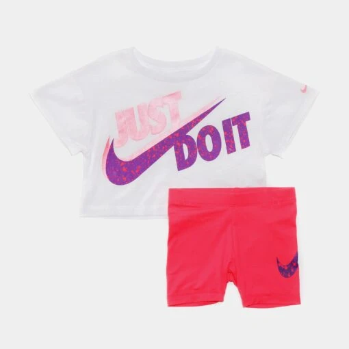 Nike Boxy Tee And Bike Short Set Infant Toddler Set (Pink) -Nike 3f27c099190f5c85f53a841c2b1a80c6 c6d5fd49 a173 4f80 8093 db9ddc7d122d