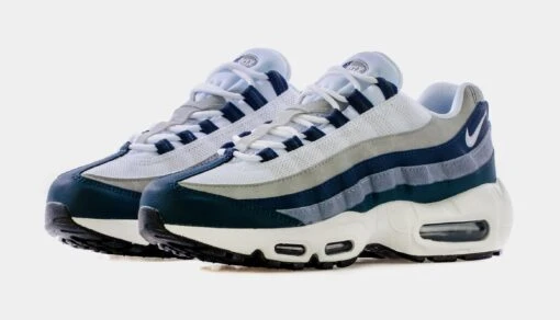 Nike Air Max 95 Recraft Grade School Lifestyle Shoes (Blue/White) -Nike 46f8510fdd1a4c3b2537142b6f0aec1d