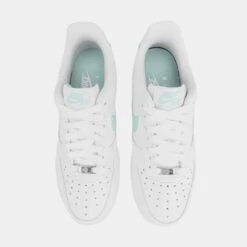 Nike Air Force 1 '07 Womens Lifestyle Shoes (White/Blue) -Nike 477682ed8782c5e0f2149425f79d4f5a