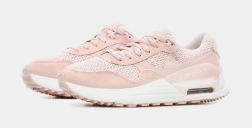 Nike Air Max SYSTM Womens Running Shoes (White/Pink) -Nike 48b8163d88ab4b141152ea7f54273e3e