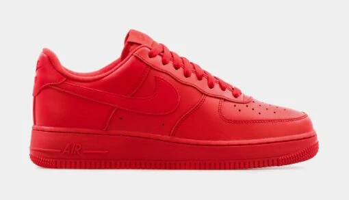 Nike Air Force 1 07 LV8 Mens Lifestyle Shoe (Red) -Nike 4e7897f97fbb717f2891a036db27ea17