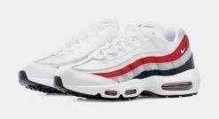 Nike Air Max 95 Essential Mens Running Shoes (White/Red) -Nike 4ece55eabee3daee34d467d13951ad8c