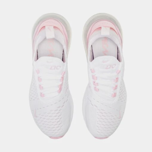 Nike Air Max 270 Womens Running Shoes (White/Pink) -Nike 501f7d8fd50c674317d618ea4ee6b07c