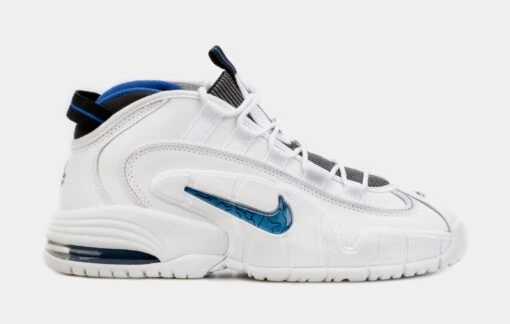 Nike Air Max Penny Mens Basketball Shoes (White/Blue) -Nike 58ba8e297580fdc75eb1f701cdd1ffa2