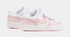 Nike Court Borough Low 2 SE Preschool Lifestyle Shoes (White/Pink) -Nike 599942d02fc29c407eba39715b103544