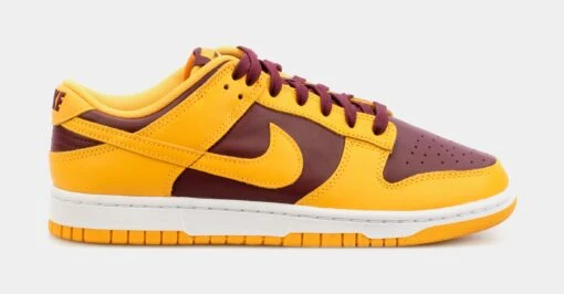 Nike Dunk Low Yellow Bordeaux Mens Lifestyle Shoes (Red/Yellow) Limit One Per Customer -Nike 5a1858f0976e17fc42407040a5fd7427