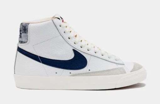 Nike Blazer Mid ’77 Washed Denim Mens Lifestyle Shoes (White/Blue) -Nike 5a5d868908dc333f1145ee737e05ca70