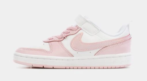 Nike Court Borough Low 2 SE Preschool Lifestyle Shoes (White/Pink) -Nike 5b22f5c5342ebae8c3a741c1b913712f