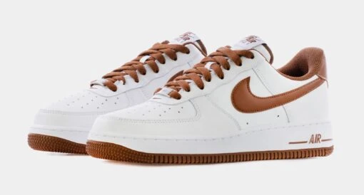 Nike Air Force 1 Low Pecan Mens Lifestyle Shoes (White/Brown) -Nike 5e5790de5c72c9c6895ab82d5116101b