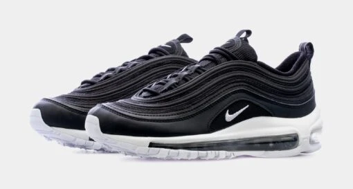 Nike Air Max 97 Grade School Running Shoes (Black/White) -Nike 5e6d991123540758de9cd51dd514b9d6