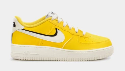 Nike Air Force 1 LV8 Grade School Lifestyle Shoes (Yellow) -Nike 62135ea389c9c8dccff159fdca70ad41