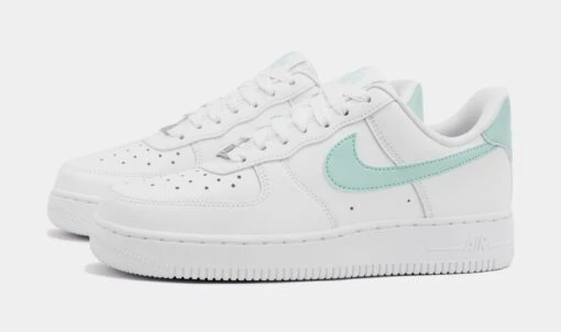 Nike Air Force 1 '07 Womens Lifestyle Shoes (White/Blue) -Nike 644f89bcee19b5d6393cfeafd9a25362