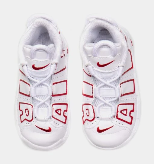 Nike Air More Uptempo 96 Renowned Rhythm Toddler Lifestyle Shoe (White/Red) -Nike 64a7c1fca3b4c349530a2d4804984b4d